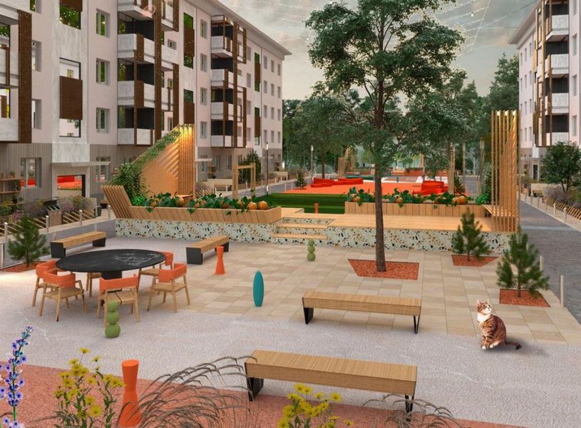 Дизайн общественного пространства: Создание комфортной и симпатичной среды